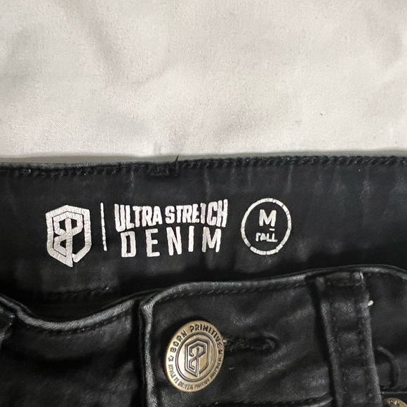 BORN PRIMITIVE FLEX STRETCHY HIGH-RISE SKINNY JEAN, BLACK - Picture 3 of 5